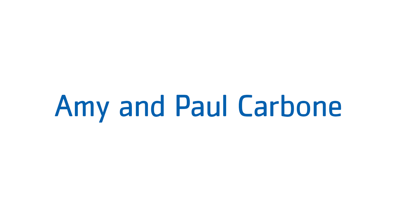 Amy and Paul Carbone